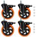 125mm Roulettes robustes de remplacement avec frein pour meubles
