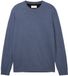 Tom Tailor - Gebreide trui van katoen - Maat XL - vintage indigo blue melange