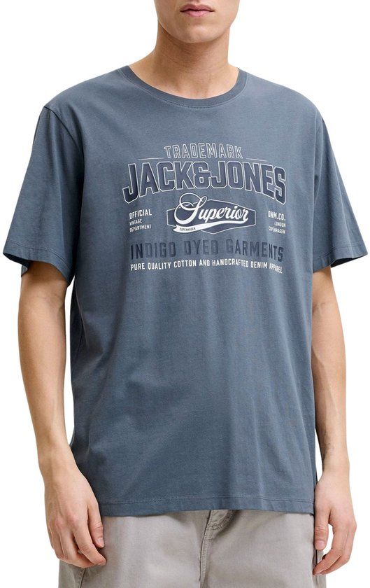 JACK & JONES JJELOGO TEE SS O-NECK 2 COL AW26 SN Heren T-shirt S Katoen
