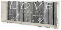 Haku Wandplank | 76 x 12 x 30 cm | Vintage-design | Wit - MDF