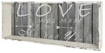 Haku Wandplank | 76 x 12 x 30 cm | Vintage-design | Wit - MDF