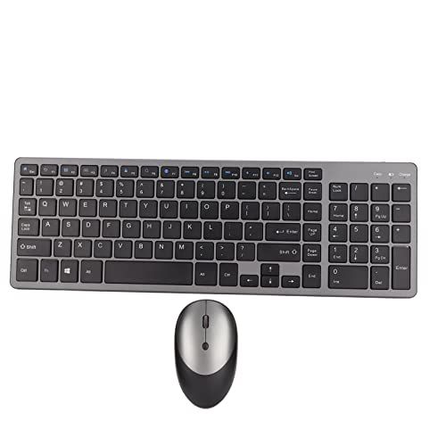 Combinatie Van Draadloos Toetsenbord En Muis, ZOETE Retro Ronde Toetsen Stil Met 104 Muis 5 Compatibel Voor Windows Xp Win7 Win8 Win10 Groente 647536282