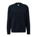 s.Oliver trui van katoen regular fit gebreid - bleu noir