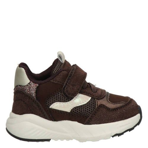 Nelson Kids imitatieleren sneakers - bruin