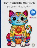 Malbuch für Kinder ab 5 Jahren - Tier Mandala Malbuch - Kreatives Ausmalbuch mit kindgerechten Mandalas: Hund, Kuh, Pferd, Schwein, Huhn & mehr – ... für kleine Künstlerinnen und Künstler