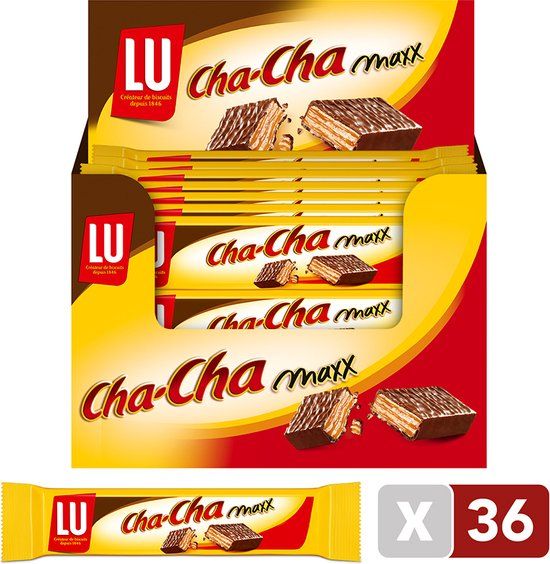 Cha-Cha Maxx - Chocolade Wafer - 36 x 34g