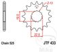 JT Sprockets JTF433.16 16T stalen voortandwiel