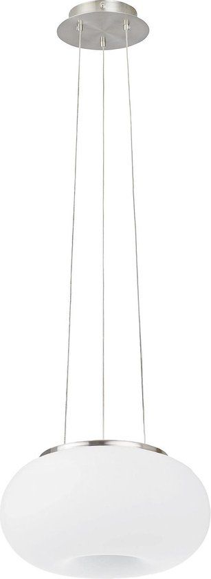 Eglo Optica Hanglamp - Nikkel-Mat - Wit