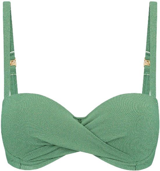 Beachlife Padded Wired Bikini Top Groen Gebloemd 42D