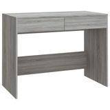 VidaXL Bureau 101x50x76,5 cm bewerkt hout grijs sonoma eikenkleurig
