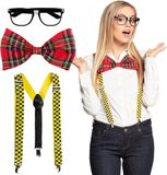 Boland - Set Nerd - Volwassenen - Unisex - Nerd - Grappig - Fout