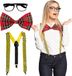 Boland - Set Nerd - Volwassenen - Unisex - Nerd - Grappig - Fout
