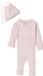 Vertbaudet Babyset body, legging en muts met strepen