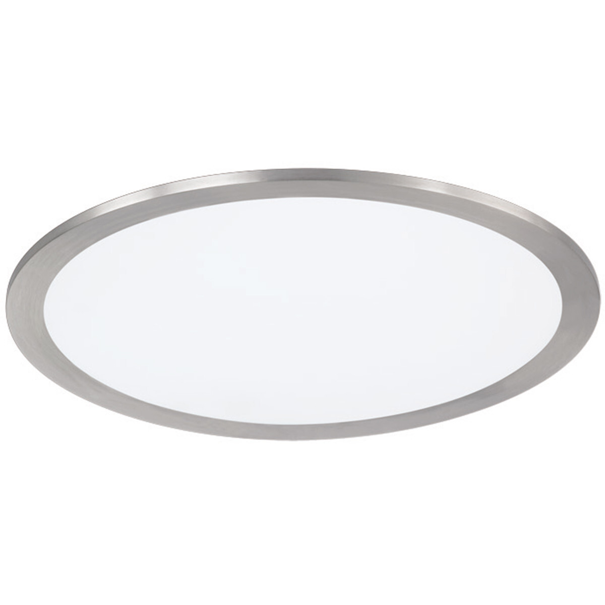 BES LED LED Plafondlamp - Plafondverlichting - Trion Povino - 15W - Warm Wit 3000K - Dimbaar - Rond - Mat Nikkel - Aluminium