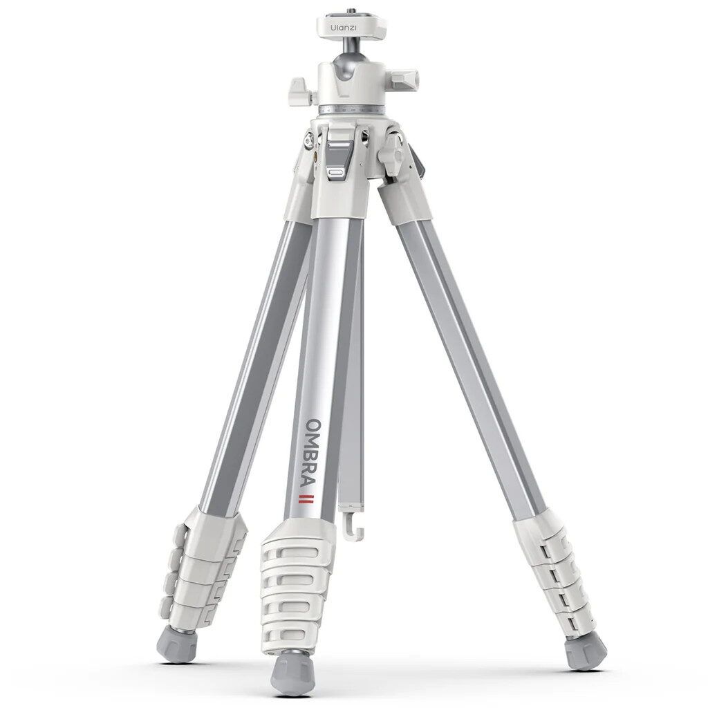 Ulanzi YING Ombra II Reisstatief - 2-in-1 Statief en Monopod - Met Ingebouwde Telefoonhouder - Aluminium - Wit