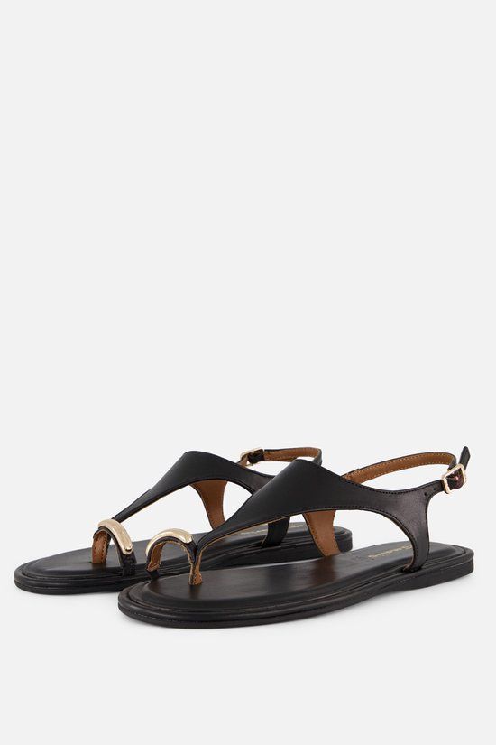 Tamaris Sandalen Zwart Leer Maat 37