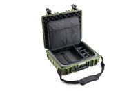 B&W International B&W Outdoor Transportkoffer, type 6040, bronsgroen, met laptoptas, waterdicht conform IP67-certificering, stofdicht, onbreekbaar en onverwoestbaar