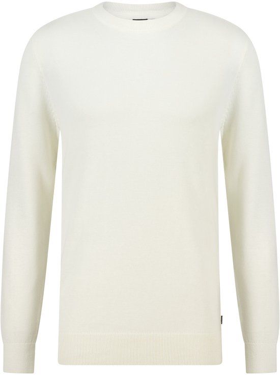 America Today Heren Trui Keith Biologisch Katoen Ronde Hals Lange Mouw Regular Fit XS Chalk