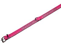 Nobby halsband crystal met 3 rijen swarovski elementen paars 47-52 x 2,3 cm