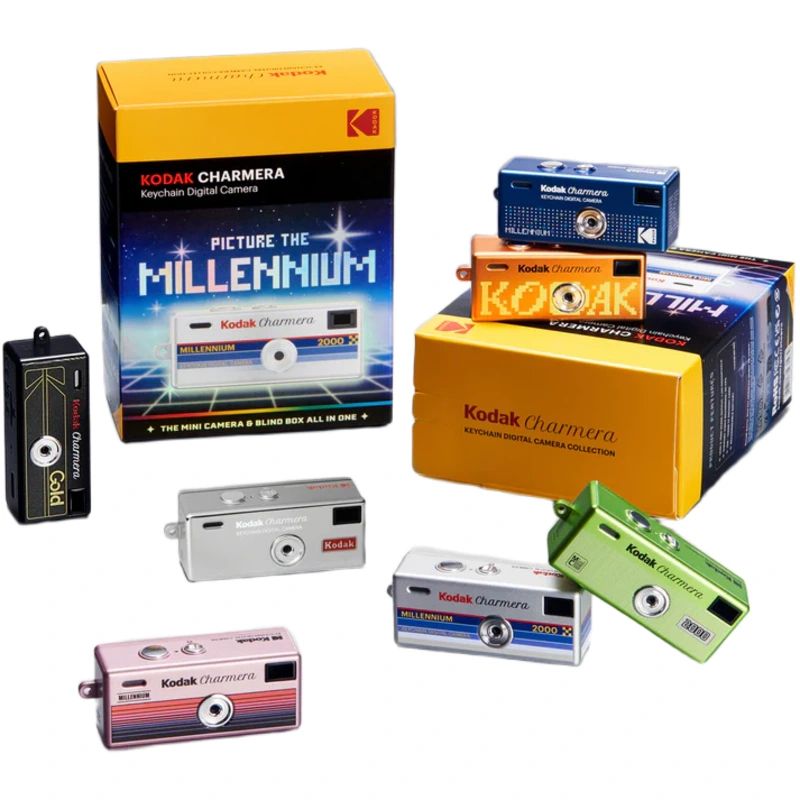 Kodak Charmera Keychain Digital Camera - Millennium Edition + 16GB MicroSD Card