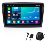 Awesafe Skoda Autoradio voor Skoda Superb II Combi 3T, bouwjaar 2008-2013, met draadloze CarPlay en Android Auto, DSP, achteruitrijcamera, microfoon en 10-inch Linux-systeem