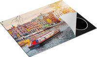 Chefcare Inductie Beschermer Amsterdamse Huisjes 77x59 cm - Multicolor