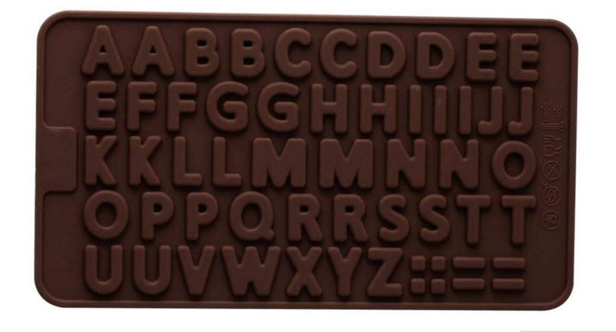 Leukste Winkeltje Chocoladevorm Alfabet Siliconen mal - ijsblokjes
