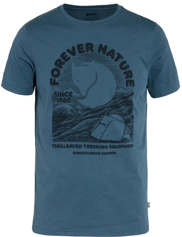 Fjällräven Equipment T-shirt Heren - Blauw - Maat S - 2023