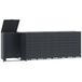 VidaXL Abri pour 5 conteneurs, anthracite, 345x79x117 cm, acier