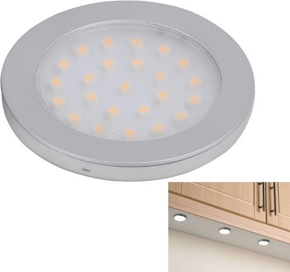 ABC-LED LED keuken kast verlichting - koud wit - 12v - grijs