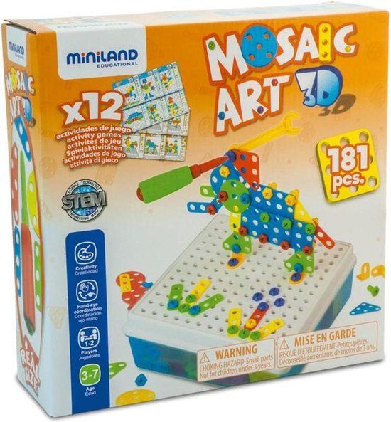 Miniland Bouwset Mosaic Art 181-delig
