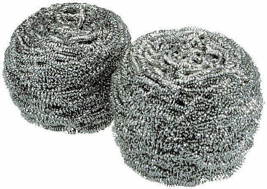 SPONTEX Superinox 50 RVS 60 gram staal pak à 10 stuks | 0697482000507