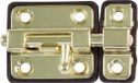 AMIG Schuifslot/Plaatgrendel - Zamak - 5cm - Messing - Incl. Schroeven - Deur/Raam