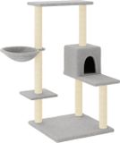 vidaXL Kattenmeubel met sisal krabpalen 95 cm lichtgrijs