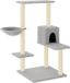 vidaXL Kattenmeubel met sisal krabpalen 95 cm lichtgrijs