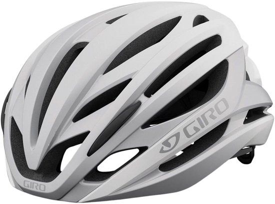 Giro Syntax MIPS Fietshelm Road - Mat Wit/Zilver - S (51-55cm)