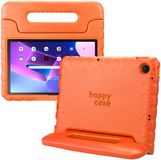 HappyCase Kinder Tablethoes Geschikt voor Lenovo Tab M10 Plus Gen 3 (10.6) | Kindvriendelijke Hoes | Beschemhoes | Kinderhoes | met Handvat en Standaard | Oranje