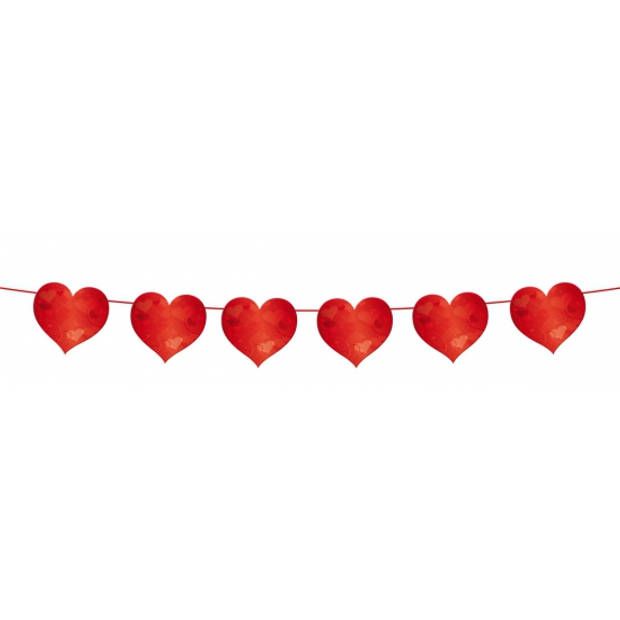 Folat Slinger - Hartjes - Rood - 6 meter