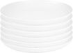 PlasticForte Rond bord/camping bord - 6x - D22 cm - ivoor wit - kunststof