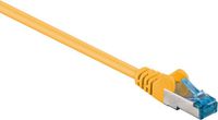 Goobay S/FTP CAT6a 10 Gigabit netwerkkabel / geel - LSZH - 1,5 meter