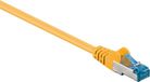 Goobay S/FTP CAT6a 10 Gigabit netwerkkabel / geel - LSZH - 1,5 meter