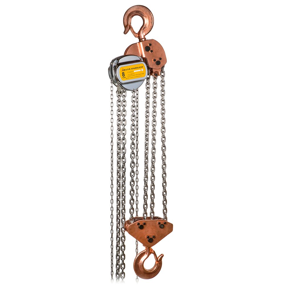 Delta Delta Vonkvrije handkettingtakel | ATEX zone 1 | met RVS lastketting | 3 m | 2,500 ton - DC.0.06302503