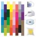 Infusible Ink Feuille 30,5 x 11,5 cm, unie, papier de transfert, indélébile, feuille d'encre de sublimation pour presse à chaud, pour T-shirt DIY, tasse, sous-verre, cuir, 32 pièces