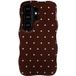 Selencia Vivid Wavy Backcover met MagSafe voor de Samsung Galaxy S26 Ultra - Happy Dots Chocolate