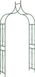 vidaXL Tuinboog IJzer Donkergroen 142x37x275 cm