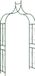 vidaXL Tuinboog IJzer Donkergroen 142x37x275 cm