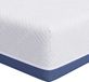 Matelas Blanc et Bleu 140 x 200 cm Tissu Jacquard