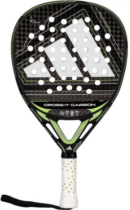 Adidas Cross It Carbon 2026 Padelracket Heren - Zwart / Lime | Maat: UNI