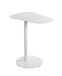 HAKU Bijzettafel wit metaal salontafel klein - Maat: B 53 cm x H 60 cm x D 38 cm, Stijl: Modern