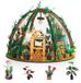 Maison de poupée en kit - Maison miniature à construire soi-même - Kit de bricolage en bois pour adultes - Bois, papier et métal - À partir de 15 ans